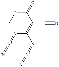 3,3-Diazido-2-cyanoacrylic acid methyl ester Structure