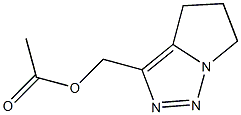 3-(Acetoxymethyl)-5,6-dihydro-4H-pyrrolo[1,2-c][1,2,3]triazole Struktur