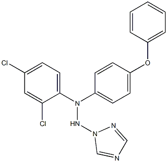 1-(1H-1,2,4-Triazol-1-yl)-2-[4-phenoxyphenyl]-2-(2,4-dichlorophenyl)hydrazine Structure