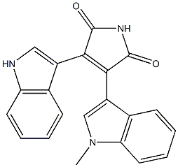 3-(1-Methyl-1H-indole-3-yl)-4-(1H-indole-3-yl)-3-pyrroline-2,5-dione