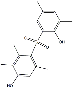 2',4-Dihydroxy-2,3,3',5',6-pentamethyl[sulfonylbisbenzene] Structure