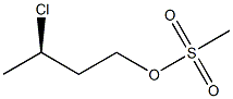 (-)-Methanesulfonic acid (R)-3-chlorobutyl ester,,结构式