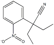 2-(2-Nitrophenyl)-2-ethylbutanenitrile Structure