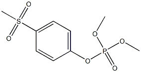 Phosphoric acid 4-(methylsulfonyl)phenyldimethyl ester Struktur