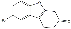 1,2-Dihydro-8-hydroxydibenzofuran-3(4H)-one Struktur