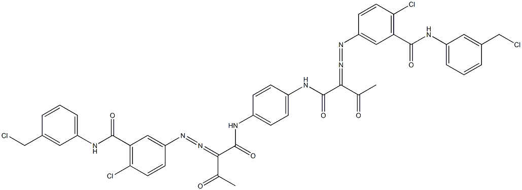 3,3'-[1,4-Phenylenebis[iminocarbonyl(acetylmethylene)azo]]bis[N-[3-(chloromethyl)phenyl]-6-chlorobenzamide]