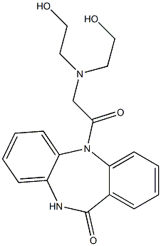 5-[[N,N-Bis(2-hydroxyethyl)amino]acetyl]-5,10-dihydro-11H-dibenzo[b,e][1,4]diazepin-11-one,,结构式