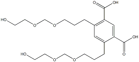 4,6-Bis(8-hydroxy-4,6-dioxaoctan-1-yl)isophthalic acid 结构式