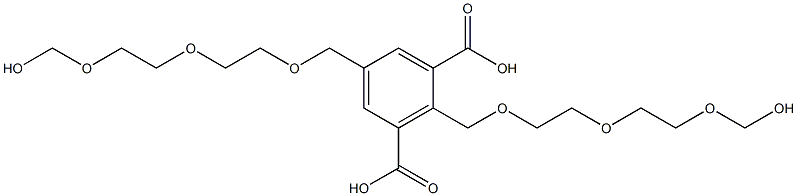 2,5-Bis(9-hydroxy-2,5,8-trioxanonan-1-yl)isophthalic acid,,结构式