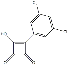 4-(3,5-Dichlorophenyl)-3-hydroxy-3-cyclobutene-1,2-dione Structure