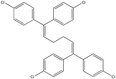1,1,6,6-Tetrakis(4-chlorophenyl)-1,5-hexadiene,,结构式