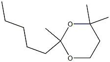 2,4,4-Trimethyl-2-pentyl-1,3-dioxane,,结构式