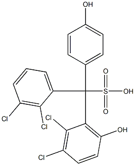 (2,3-Dichlorophenyl)(2,3-dichloro-6-hydroxyphenyl)(4-hydroxyphenyl)methanesulfonic acid