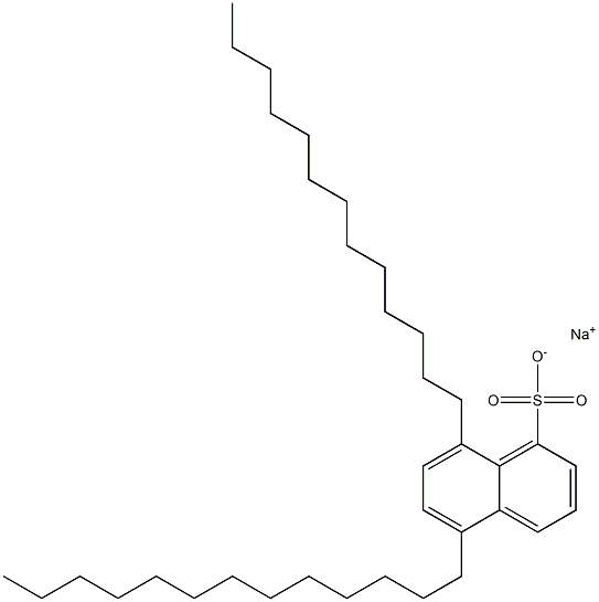 5,8-Ditridecyl-1-naphthalenesulfonic acid sodium salt Structure