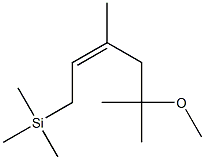 [(Z)-5-メトキシ-3,5-ジメチル-2-ヘキセニル]トリメチルシラン 化学構造式
