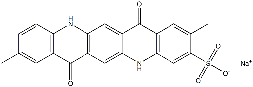 5,7,12,14-Tetrahydro-2,9-dimethyl-7,14-dioxoquino[2,3-b]acridine-3-sulfonic acid sodium salt