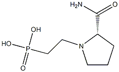 N-(2-Phosphonoethyl)-L-prolinamide,,结构式