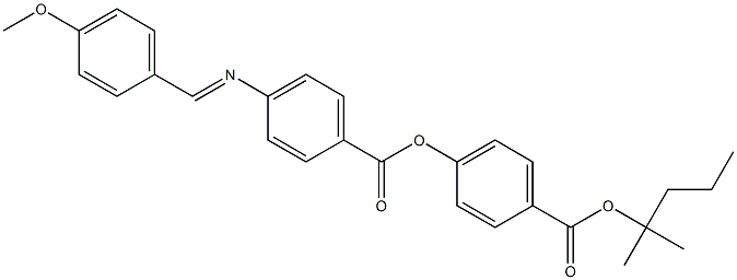 4-[4-(4-Methoxybenzylideneamino)benzoyloxy]benzoic acid (1,1-dimethylbutyl) ester,,结构式