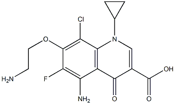 7-(2-Aminoethoxy)-8-chloro-6-fluoro-5-amino-1-cyclopropyl-1,4-dihydro-4-oxoquinoline-3-carboxylic acid