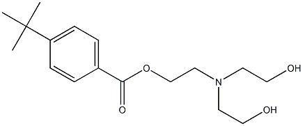 4-tert-Butylbenzoic acid 2-[bis(2-hydroxyethyl)amino]ethyl ester,,结构式