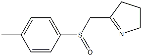 4,5-Dihydro-2-[(p-tolylsulfinyl)methyl]-3H-pyrrole,,结构式
