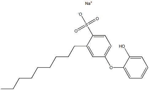 2'-Hydroxy-3-nonyl[oxybisbenzene]-4-sulfonic acid sodium salt Structure