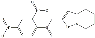 2-[[(2,4-Dinitrophenyl)sulfinyl]methyl]-4,5,6,7-tetrahydro-3aH-isoxazolo[2,3-a]pyridine,,结构式