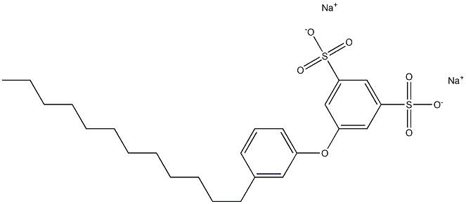3'-ドデシル[オキシビスベンゼン]-3,5-ジスルホン酸ジナトリウム 化学構造式