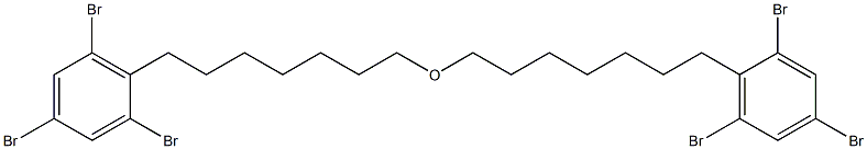 2,4,6-トリブロモフェニルヘプチルエーテル 化学構造式