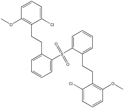 [2-(2-Chloro-6-methoxyphenyl)ethyl]phenyl sulfone Structure