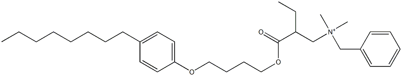  N,N-Dimethyl-N-benzyl-N-[2-[[4-(4-octylphenyloxy)butyl]oxycarbonyl]butyl]aminium