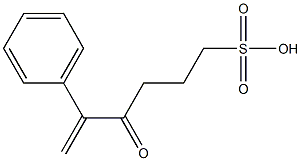 2-フェニルスルホ-1-ヘキセン-3-オン 化学構造式