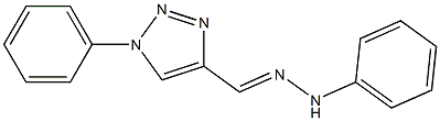 1-Phenyl-1H-1,2,3-triazole-4-carbaldehyde phenyl hydrazone Structure