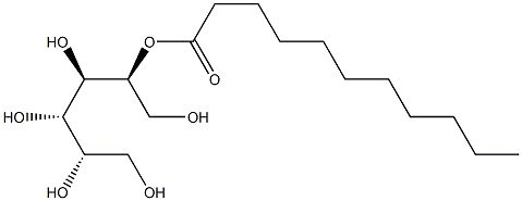 L-マンニトール5-ウンデカノアート 化学構造式