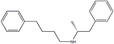 N-[(R)-1-Methyl-2-phenylethyl]-4-phenylbutan-1-amine,,结构式