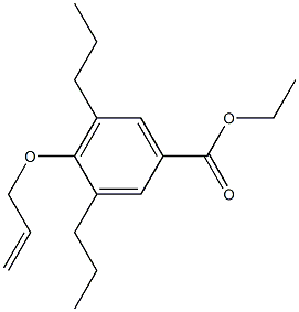 4-(Allyloxy)-3,5-dipropylbenzoic acid ethyl ester Structure