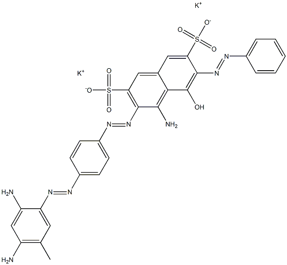 4-Amino-3-[p-(2,4-diamino-5-methylphenylazo)phenylazo]-5-hydroxy-6-phenylazo-2,7-naphthalenedisulfonic acid dipotassium salt