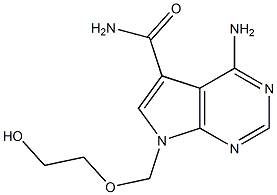  4-Amino-7-(2-hydroxyethoxymethyl)-7H-pyrrolo[2,3-d]pyrimidine-5-carboxamide