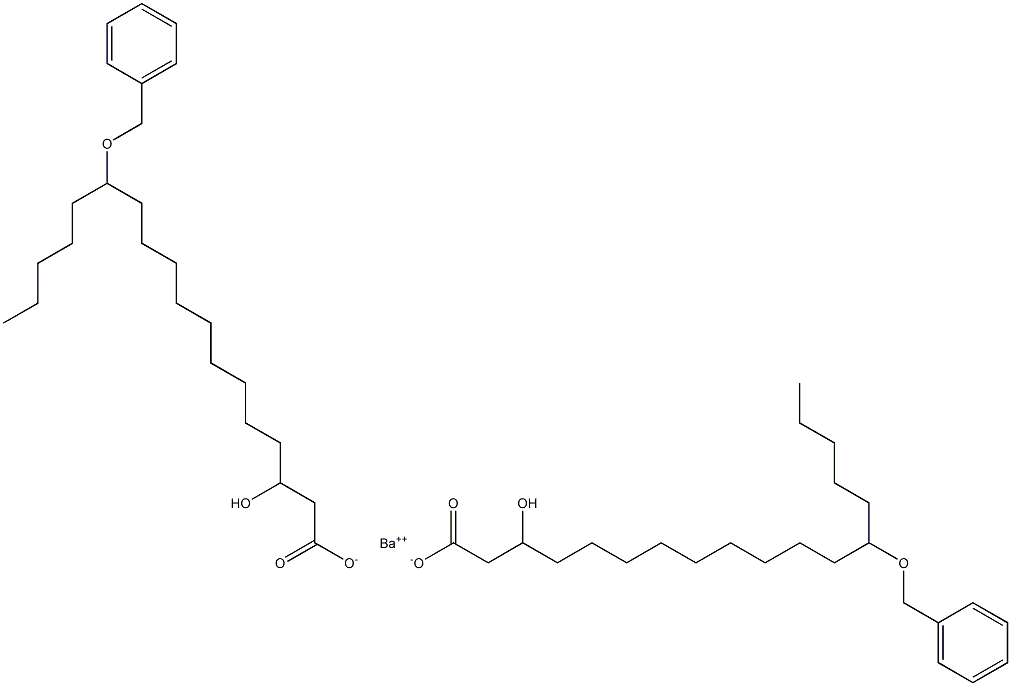 Bis(13-benzyloxy-3-hydroxystearic acid)barium salt