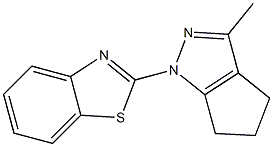 1-(Benzothiazol-2-yl)-1,4,5,6-tetrahydro-3-methylcyclopentapyrazole Structure