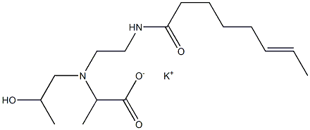 2-[N-(2-Hydroxypropyl)-N-[2-(6-octenoylamino)ethyl]amino]propionic acid potassium salt Structure