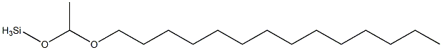 [1-(Tetradecyloxy)ethoxy]silane Structure