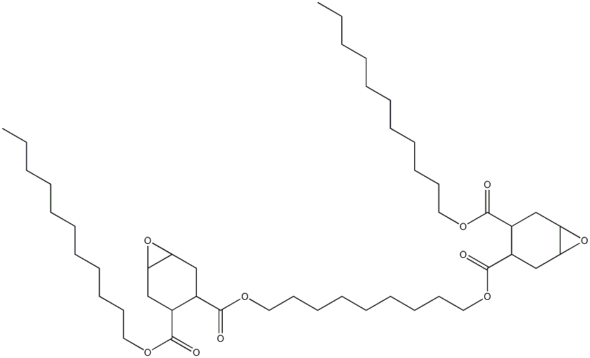 Bis[2-(undecyloxycarbonyl)-4,5-epoxy-1-cyclohexanecarboxylic acid]1,9-nonanediyl ester,,结构式