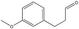 3-(3-メトキシフェニル)プロパナール 化学構造式