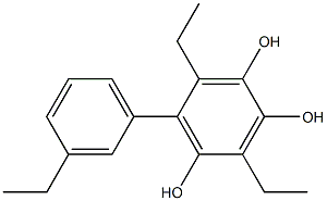 3,6-Diethyl-5-(3-ethylphenyl)benzene-1,2,4-triol