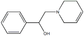 2-[(1,2,3,6-Tetrahydropyridin)-1-yl]-1-phenylethanol 结构式