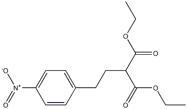 2-[2-(p-Nitrophenyl)ethyl]malonic acid diethyl ester Structure