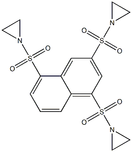 1,1',1''-[1,3,5-Naphthalenetriyltri(sulfonyl)]trisaziridine Structure