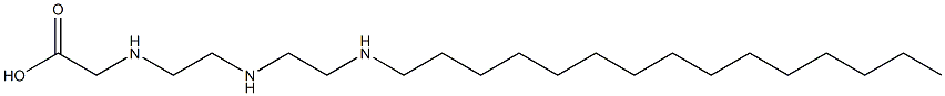 N-[2-[2-(Pentadecylamino)ethylamino]ethyl]glycine Structure