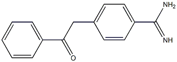 4-(2-Oxo-2-phenylethyl)benzamidine Structure